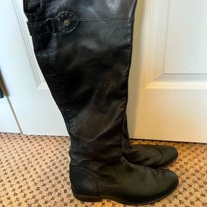 Frye leather over the knee boots